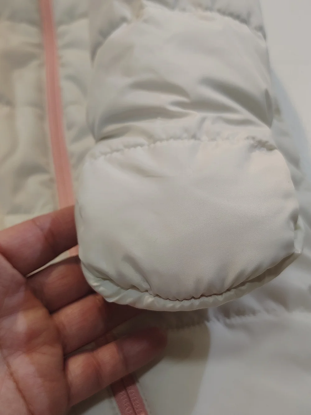 Nike Snowsuit Baby 12 Months White One Piece Fleece Lined Bunting Puffer Hooded